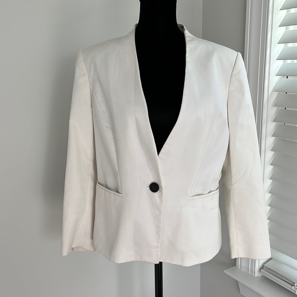 Ann Taylor | White Suit Jacket